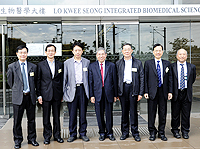 The delegation from the Chinese Academy of Sciences visits the School of Biomedical Sciences